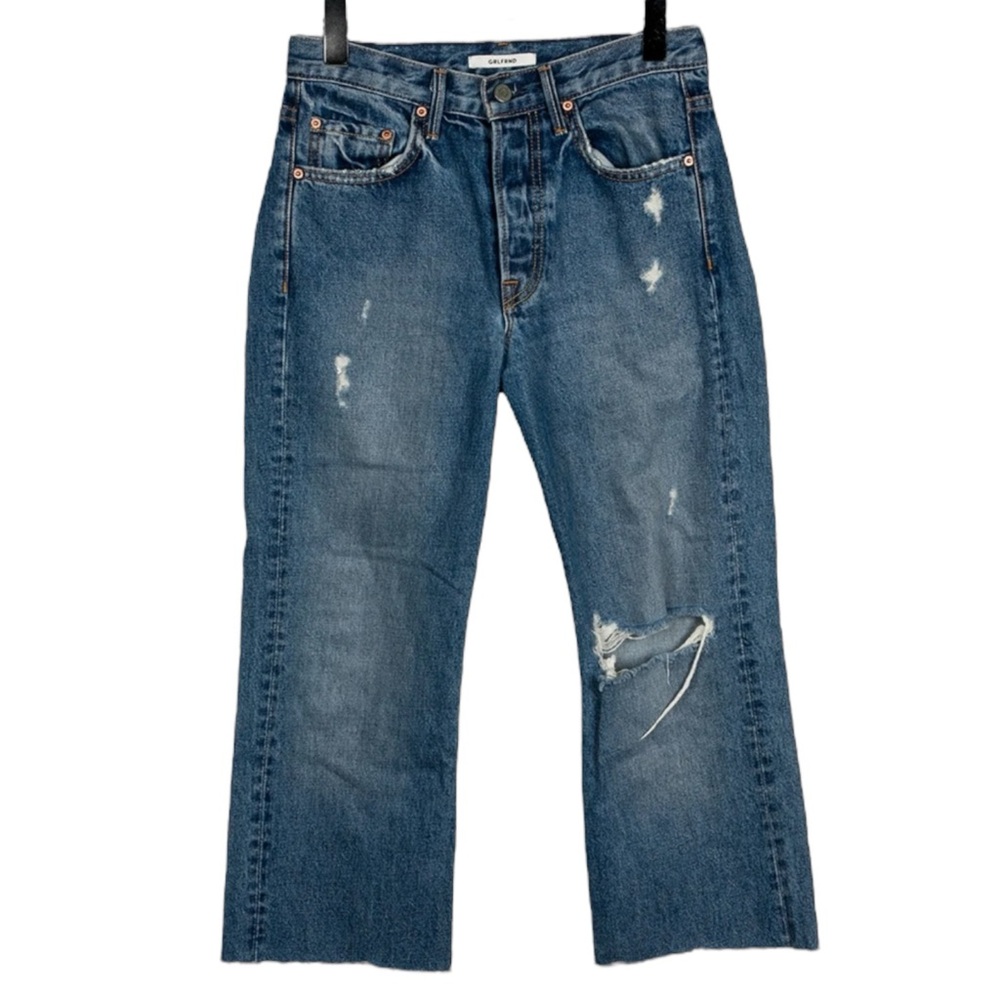 GRLFRND Linda Mid-Rise Distressed Jeans in Zodiac Size 25 — DESIGNER!!! - Picture 3 of 12